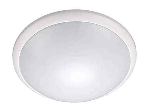 Image of UKEW Bathroom LED Flush Ceiling Lights - Round IP44 Waterproof White Frosted Opal Cover ES E27 60W Max Hallway Porch Outdoor Wall Bulkhead