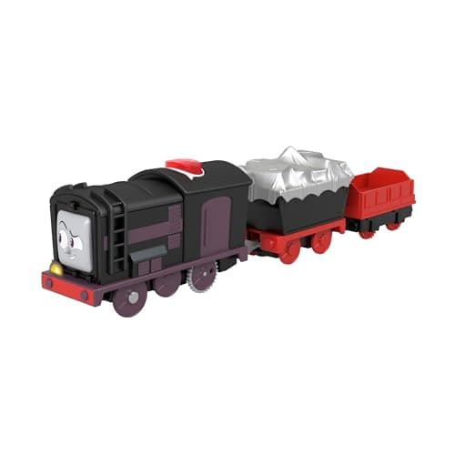 Image of Thomas & Friends Motorized Toy Train Talking Diesel Engine with Sounds & Phrases for Kids 3+ Years, HYR79