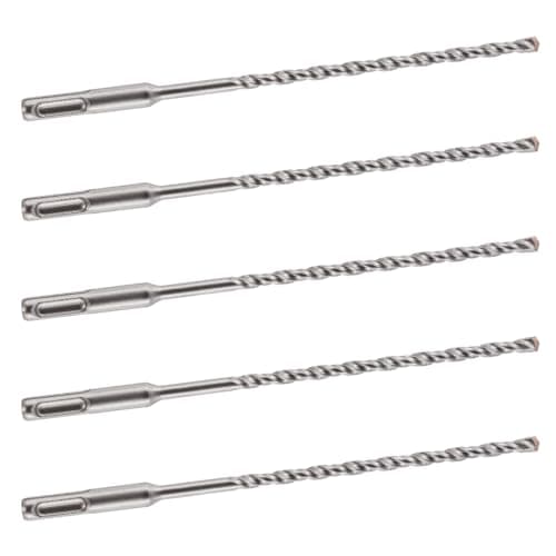 Image of 5 PACK OF - 5.5mm x 210mm LONG SDS + PLUS MASONRY DRILL BIT, TUNGSTEN CARBIDE TIP, FOR STONE CONCRETE BRICK
