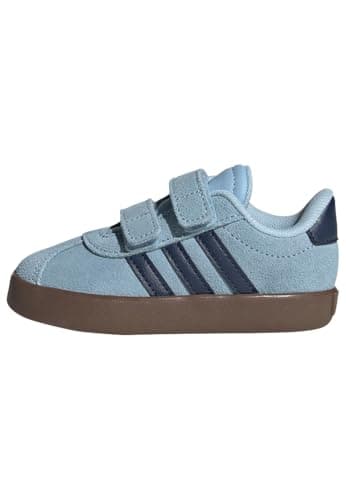Image of adidas Unisex Baby Vl Court 3.0 Infants Shoes, Clear Sky/Night Indigo/GUM5, 8 UK Child