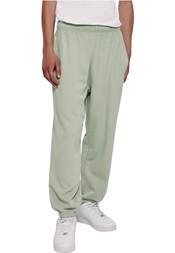 Image of Urban Classics Men's Acid Wash Sweatpants Pants, Vintage Green, 3XL