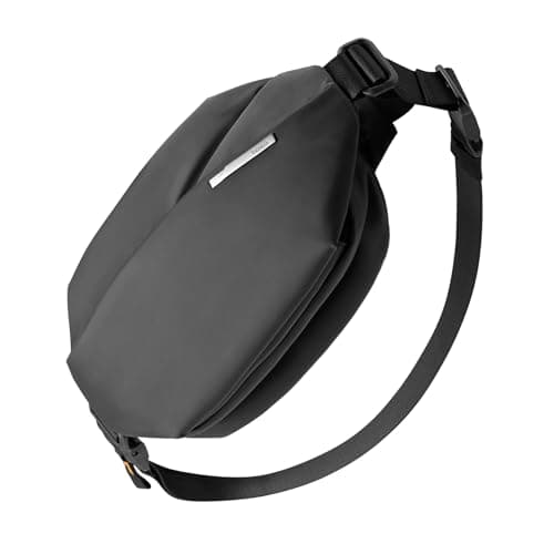 Image of Inateck Sling Bag X, 4L Stylish Crossbody Shoulder Chest Belt Bum Bag with Adjustable Shoulder Strap, Water-Resistant Waist Fanny Pack for Men, Women, Travel, Daily Use, Cycling, Hiking, Black,S