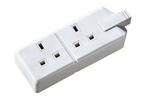 Image of Permaplug By Masterplug ELS132W-01 Two Socket Trailing Socket, Without Plug And Cable, 13 Amp, White