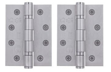 Image of EAI Fire Door Hinges 4" / 102mm | Satin Stainless Steel Grade 13 | Pack of 2