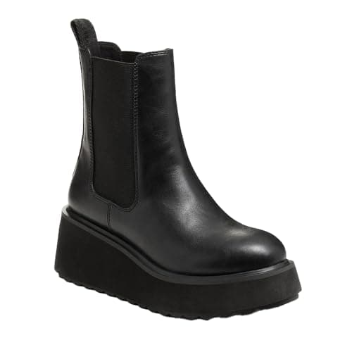 Image of Rocket Dog Heyday Polyurethane Women's Black Flat Chelsea Boots - UK 5