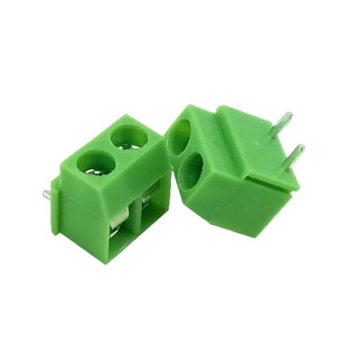 Image of 50Pcs KF126R 5.0mm Right Angle PCB Screw Terminal Block, 2P 3Pin Universal Circuit Board Connector, Industrial Wiring Connection Accessories(126R-5.0-2P)