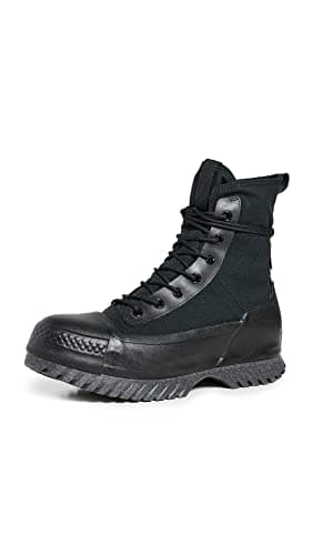 Image of Converse All Star Lugged Winter 2.0 Trainers Black Black Bold Mandarin - 5.5 UK