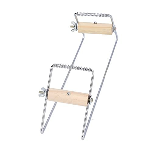 Image of HEEPDD Beading Loom, Stainless Steel Bead Weaver for Bracelets, Necklaces, and More, DIY Bead Loom Kit for Adults with Extra Wide Workspace (Silver Bead Weaving Device)