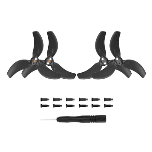 Image of 4x/8x 3032S Propellers For Avata 2, Low-Noise and Quick-Relase Blades Props Wings for DJI Avata 2, Replacement Spare Drone Accessories (4x Black)