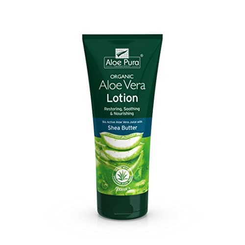 Image of Aloe Pura Organic Aloe Vera Lotion, Natural, Vegetarian, Cruelty Free, Paraben & SLS Free, Soothing, Moisturising, 200 ml