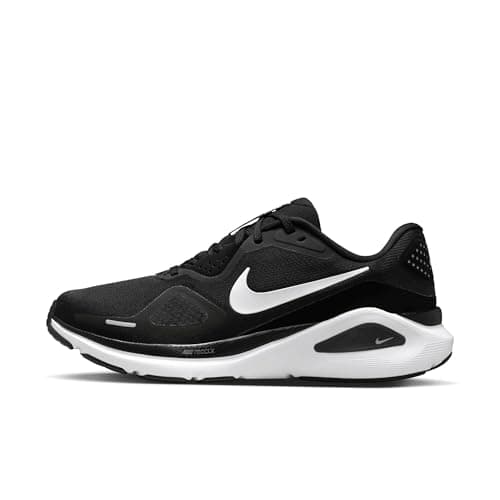 Image of Nike Women's Structure 26 Running Shoes, Black/White/Cool Grey/Metallic, 6