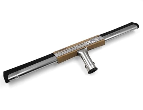 Image of ROLLINGDOG 17.5" Foam Floor Squeegee with Dual EDPM Blades Attachable Extension Pole for Window,Floors and Tile Cleaning