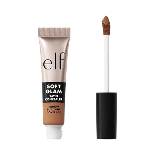 Image of e.l.f. Soft Glam Satin Concealer, Medium Coverage for Blemishes & Under-Eye, Crease-Resistant, Long-Lasting, Vegan & Cruelty-Free, 43 Tan Cool