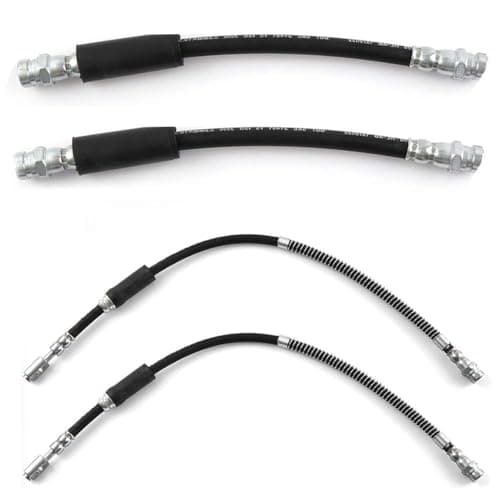 Image of ROBUST 4 Pcs Front & Rear + Right & Left Brake Hose Pipe For A3 Seat Altea Leon Toledo Skoda Octavia Superb Yeti Volkswagen Golf Caddy Eos Jetta Touran Scirocco 1K0611701 1K0611701B 1K0611701H