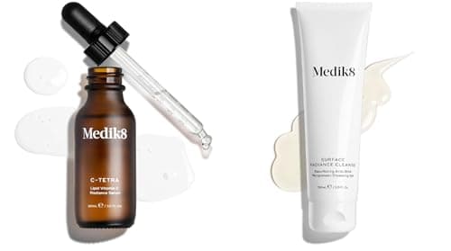 Image of Medik8 C-Tetra - Lipid 7% Vitamin C Radiance Serum (30ml) & Surface Radiance Cleanse (150ml)