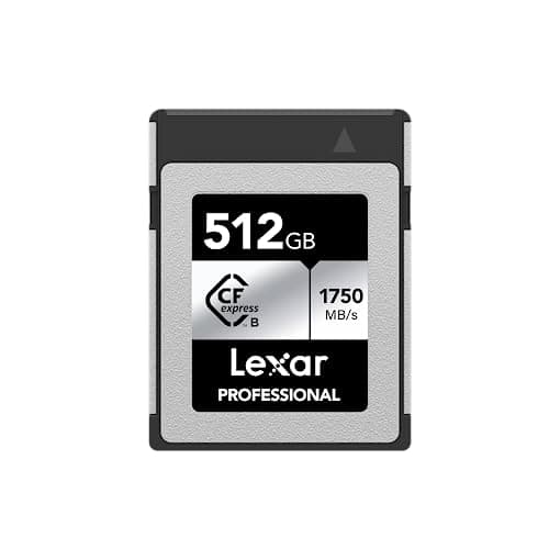 Image of Lexar Professional CFexpress Type-B 512 GB Silver Maximum Read 1750 MB/s Max Write 1,300 MB/s Supports Japanese Manufacturers, LCXEXSL512G-RNENG