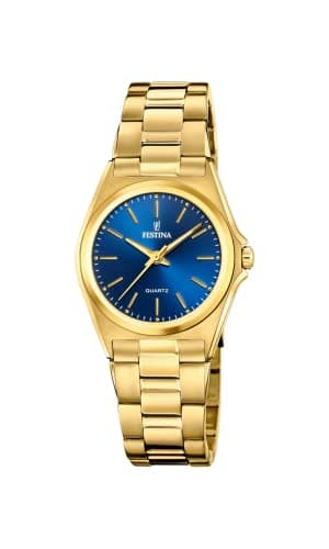 Image of Festina Gold PVD-Plated Steel Watch with Stainless Bracelet F20557/4