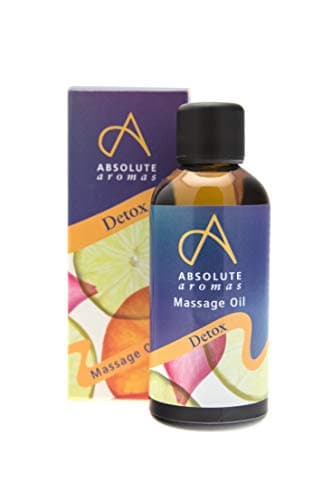 Image of Absolute Aromas Detox Bath & Massage Oil - Grapefruit, Juniperberry and Cedarwood Pure Essential Oils in a Jojoba, Sweet Almond & Evening Primrose Base