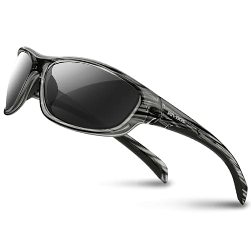 Image of RIVBOS Polarized Sports Sunglasses Driving shades For Men TR90 Unbreakable Frame RB832
