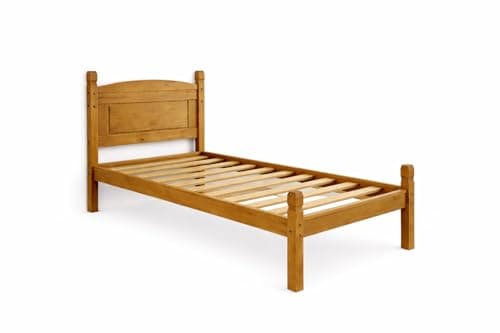 Image of Mercers Furniture Corona Low Foot End Bed Frame, 3 ft, Brown