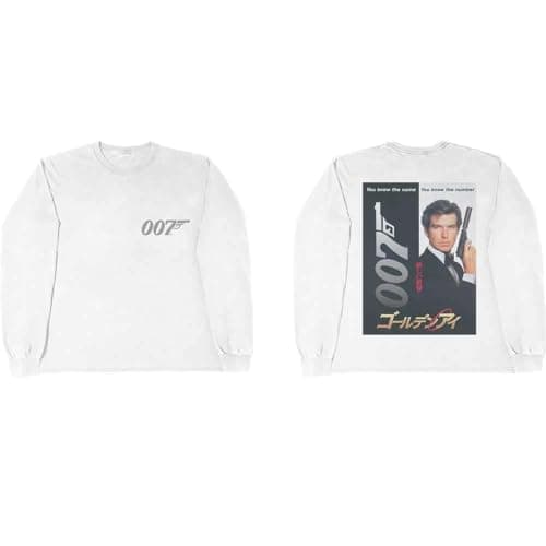 Image of James Bond 007 Goldeneye Japanese Poster Official Tee T-Shirt Mens Unisex (XX-Large) White