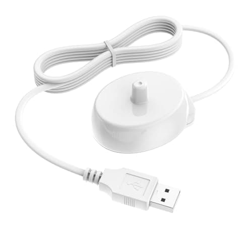 Image of BENSN USB Electric Toothbrush Charger Compatible with Braun Oral-B Pro 3 3500 Pro 2 2500 Pro 1 650 Smart 6 iO3 iO4 iO5 iO6 Kids Vitality Genius X Type 3757 Charging Base, USB Charging Adapter