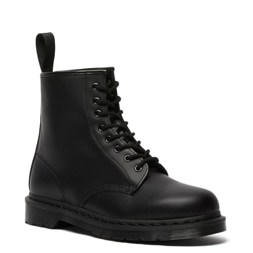 Image of Dr. Martens Unisex 8 Eye Boots, Black Smooth, 4 UK Men/ 5 UK Women