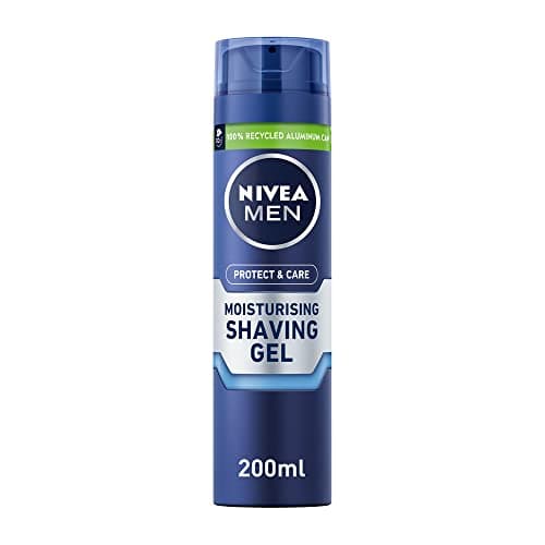 Image of NIVEA MEN Protect & Care - Moisturising Men Shaving Gel - Beard Care - Enriched With Aloe Vera & Pro-Vitamin B5 - Smooth Glide & Close Shave - For Dry Skin - 200 ml