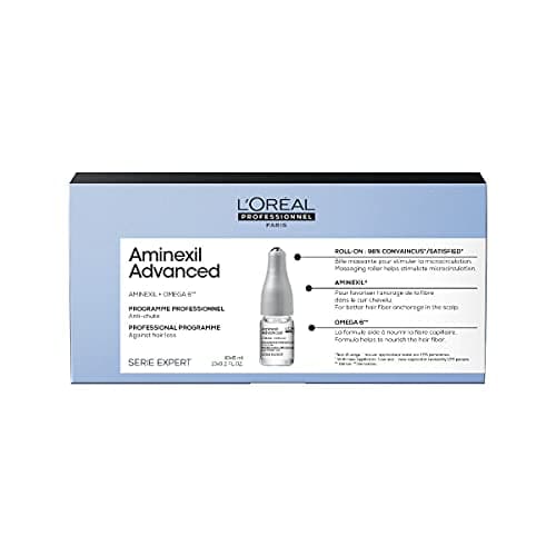 Image of L'Oréal Professionnel Stimulierendes Kopfhaut-Serum gegen nicht krankheitsbedingten Haarausfall, Mit Omega-6, Serie Expert, Aminexil Advanced, 10 x 6 ml