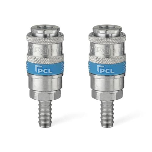 Image of x2 Genuine PCL Air Line Airflow Coupling with Hose Tailpiece 5/16" Fitting Connector