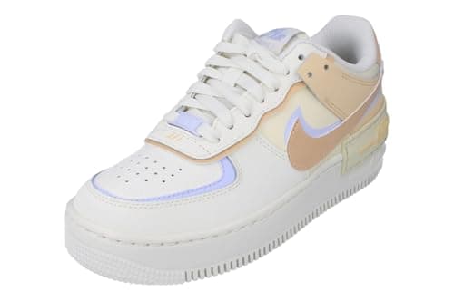Image of NIKE Womens Air Force 1 Shadow Trainers DZ1847 Sneakers Shoes (UK 4 US 6.5 EU 37.5, sail White Onyx Ghost 114)
