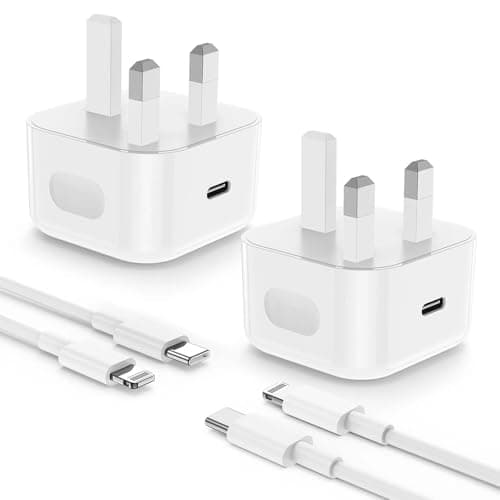 Image of iPhone Charger Fast Charging, 2Pack 20W USB C Fast Charger Plug with 2M Type C to Lightning Charging Cable Lead Long for Apple iPhone 14 Pro Max/14 Plus/14/13 Pro/12 Mini/11/XS Max/XR/X/8/iPad Air
