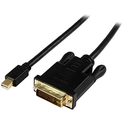 Image of StarTech.com 3ft (0.9m) Mini DisplayPort to DVI Cable - Active Mini DP to DVI Adapter Cable - 1080p Video - mDP 1.2 to DVI-D Single Link - mDP or Thunderbolt 1/2 Mac/PC to DVI Monitor (MDP2DVIMM3BS)