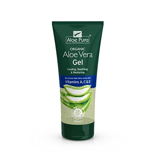 Image of Aloe Pura, Organic Aloe Vera Gel with Vitamin's A, C and E, Natural, Vegan, Cruelty Free, Paraben and SLS Free, Soothing, Restoring, 200 ml