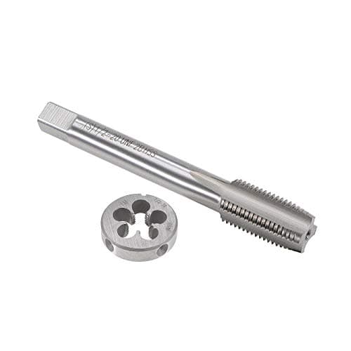 Image of sourcing map 1/2"-20 UNF Tap and Die Set, HSS Machine Thread Tap with Round Threading Die, Right Hand