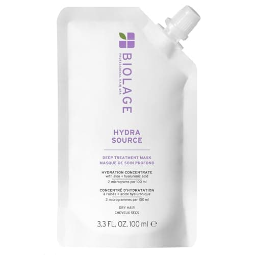 Image of Biolage Hydra Source Deep Treatment Mask, Pack Hydrating Mask for Dry Hair, 100ml