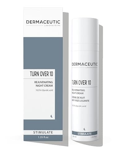 Image of Dermaceutic Turnover - Rejuvenating Night Cream - Anti Aging cream with 10,5% Glycolic acid - Exfoliating, regenerating and age defense face cream - 40ml