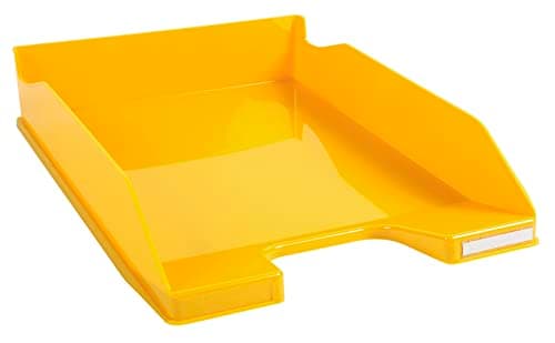 Image of Exacompta - Ref. 113208D - Set of 6 COMBO MIDI Bee Blue Mail Trays - for A4+ format documents - dimensions 34.6 x 25.5 x 6.5 cm - saffron color