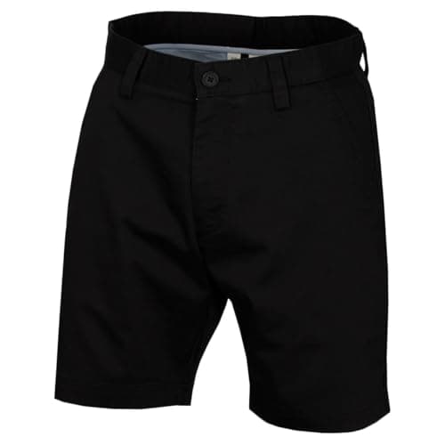 Image of Calvin Klein Mens Campus Chino Lightweight Shorts - Black - 34" Waist