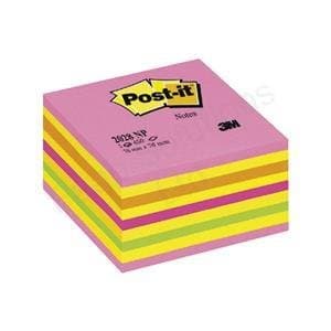 Image of Brand New. Post-it Note Cube Pad of 450 Sheets 76x76mm Neon Pink Ref 2028 NP