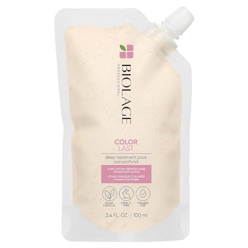 Image of Biolage Professional Color Last Deep Treatment Mask for Coloured Hair, Infused With Orchid Flower Extract that Leaves Hair Colour Vibrant and Shiny, 100ml