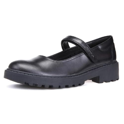 Image of Geox Girls J Casey P Ballerina, Black, 2.5 UK Child