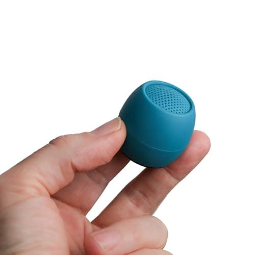 Image of Boompods Zero Ocean Mini Portable Bluetooth Speaker - IPX6 Waterproof Bluetooth Speaker, 5+ Hour Playtime, Built-In Microphone & Selfie Button, Small Wireless Speakers for Outdoor & Travel, Tide Blue