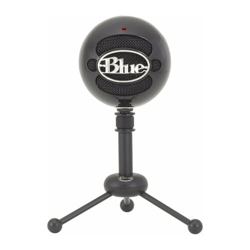 Image of Blue Snowball USB Microphone for Recording, Streaming, Podcasting, Gaming on PC and Mac, Condenser Mic with Cardioid and Omnidirectional Pickup Patterns, and Stylish Retro Design - Black