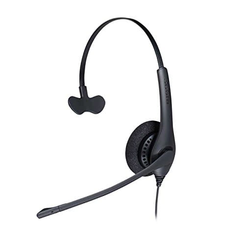 Image of Jabra Biz 1500 USB-A On-Ear Mono Headset - Corded Headphone with Noise-cancelling Microphone, Control Unit and Volume Spike Protection for Deskphones and Softphones