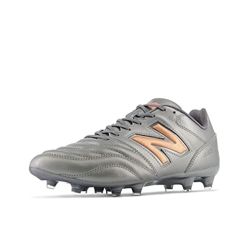 Image of New Balance Men's 442 V2 Team Fg Soccer Shoe, Silver/Graphite/Copper, 12.5