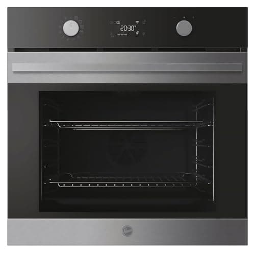 Image of Hoover, Collection 3, HO6 H5B3YTX, 78L, Single Oven, 11 function, WiFi connected, touch and rotary control, airfry function, telescopic rails- Stainless steel and black, 59.5 x 59.5 x 56.8cm