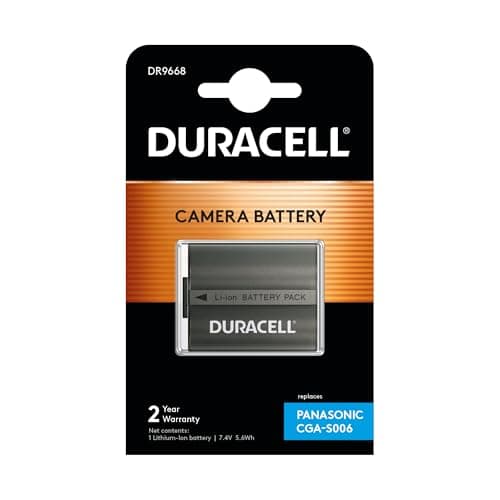 Image of Duracell Replacement Digital Camera Battery For Panasonic CGA-S006 , Black