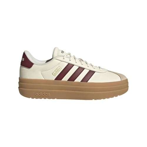 Image of adidas Women's VL Court Bold Shoes, FTWR White/core Black/Wonder Beige, 6 UK