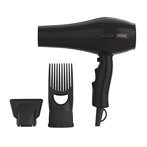 Image of Wahl Hairdryer, PowerPik 2, Dryer for Women, Hair Dryer with Pik Attachment, Afro Hairdryer, Afro-Caribbean Hair, Three Heat Settings, Anti-frizz Drying, Black